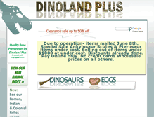 Tablet Screenshot of dinolandplus.com